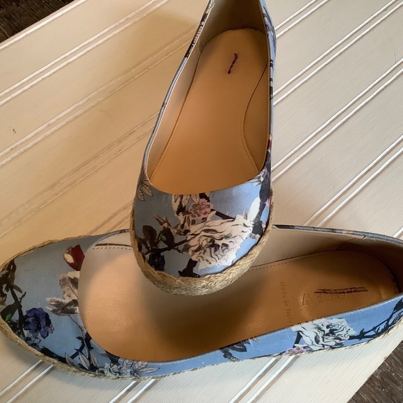 J. Crew floral silk espadrilles size 9 - Picture 1 of 4